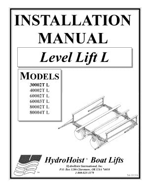 You've a. . Hydrohoist parts diagram